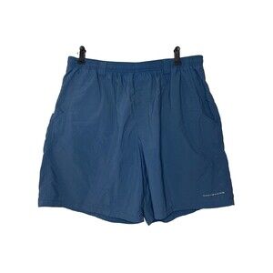 Columbia Men's XL Blue Nylon Swim Shirts Mesh Lined 9"